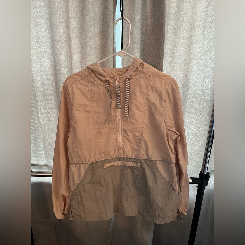 Pink and grey windbreaker size small